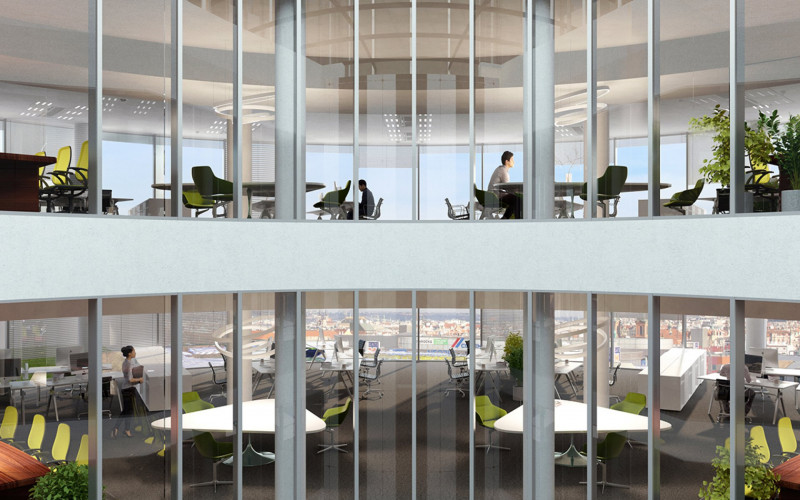 Pronájem, Kanceláře, 492m² - Praha 5 - Smíchov