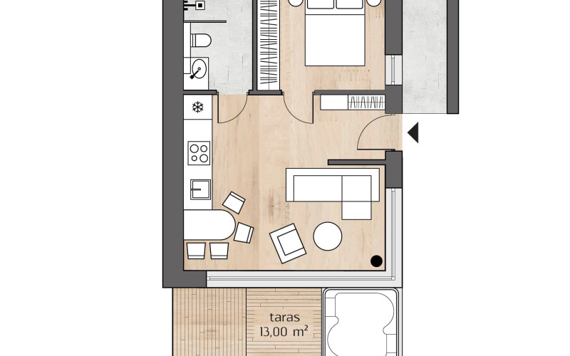 Treesna Lake Villa & Spa - vzorový 2 + kk 41,24 m²