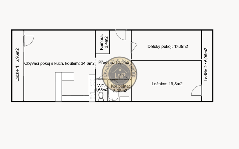 Prodej, Byty 3+kk, 86m² - Praha - Břevnov