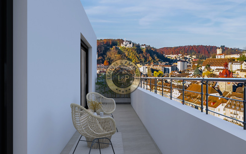 Penthaus s panoramatickou terasou při Kramárech