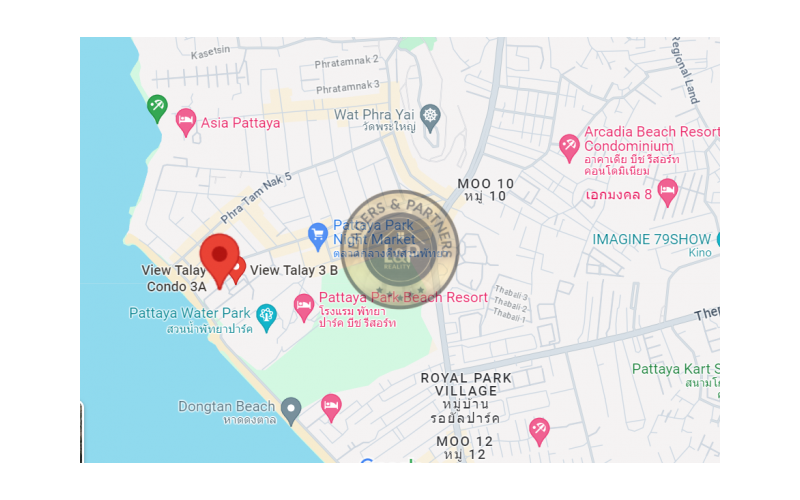 Thajsko-Pattaya-Phratamnak-3 pokojový byt-200 m2-View Talay