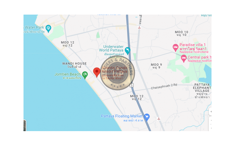 Thajsko-Pattaya-2 pokojový byt-Atlantis Condo Resort