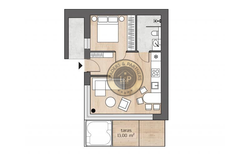 Treesna Lake Villa & Spa - vzorový 2 + kk 41,24 m²